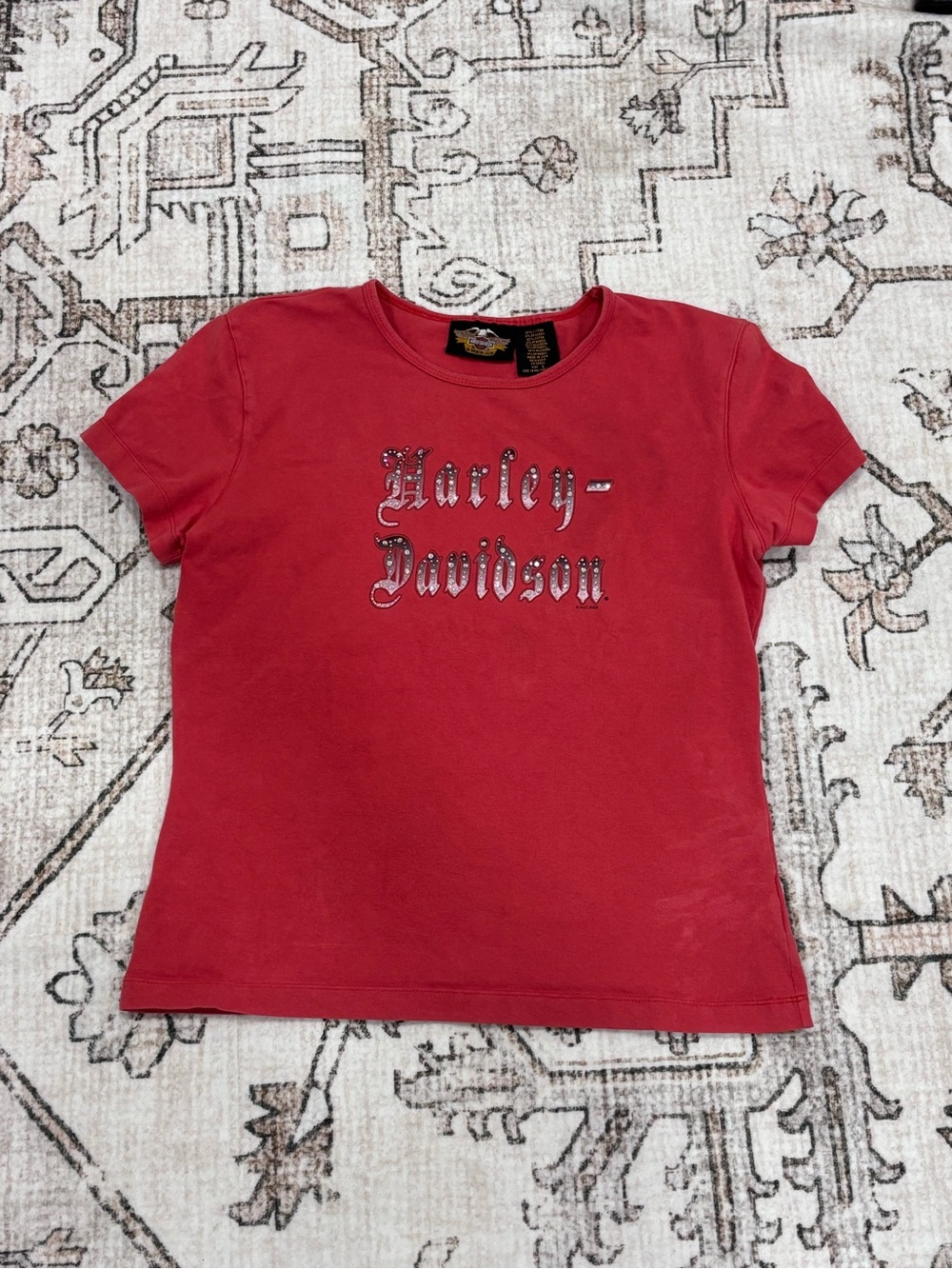 Harley-Davidson Red Short Sleeve Logo Tee
